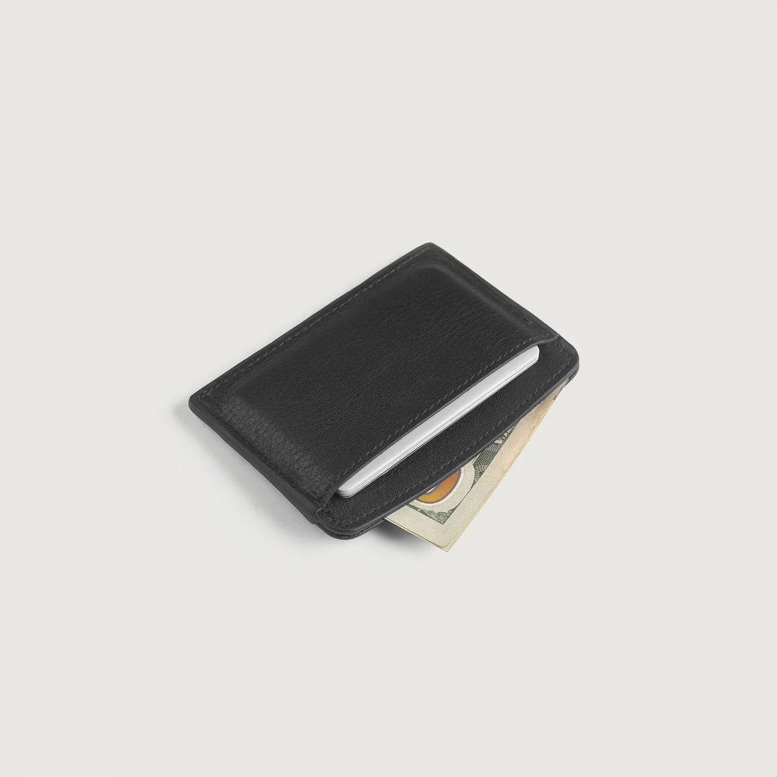 Karl Black Leather Card Holder