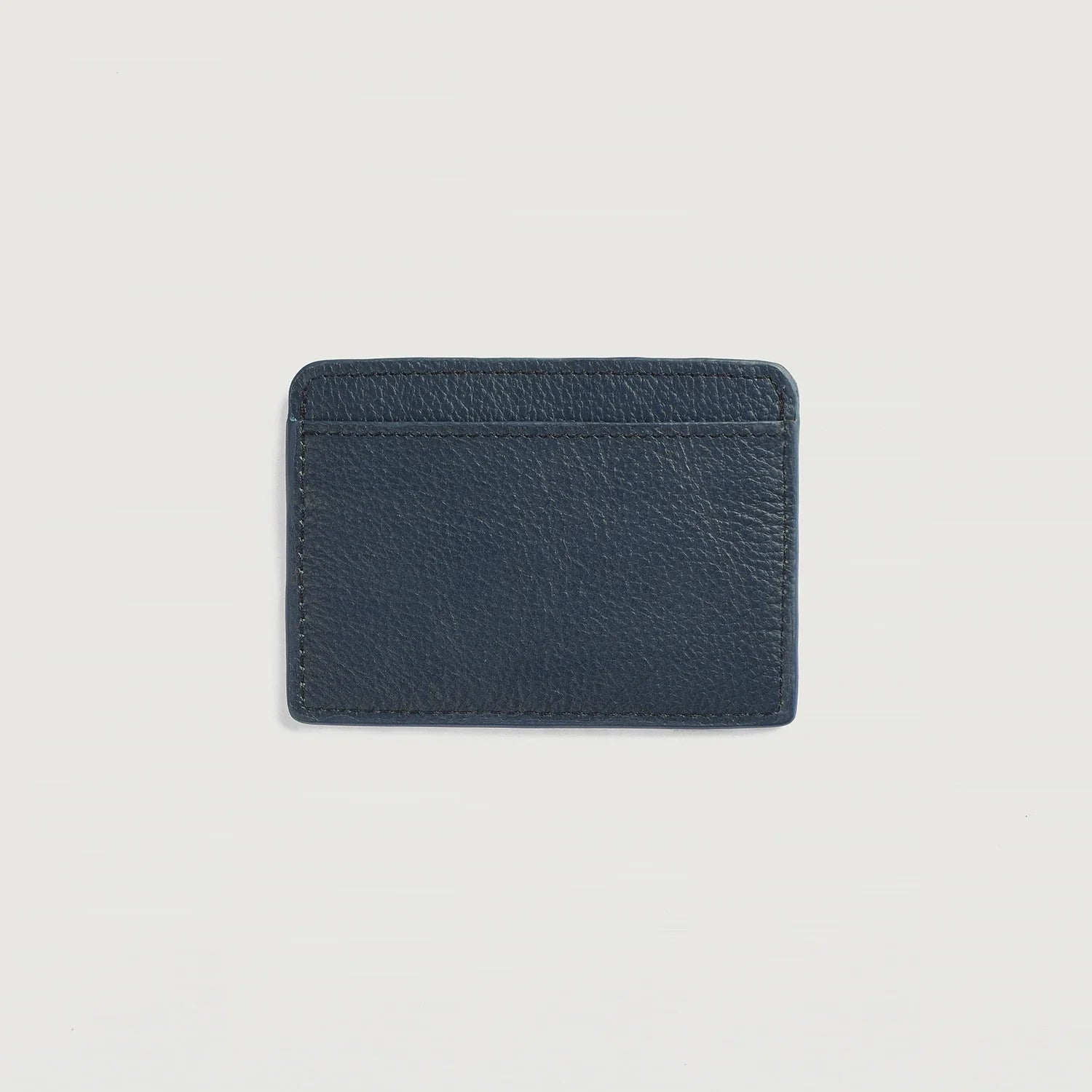 Karl Blue Leather Card Holder