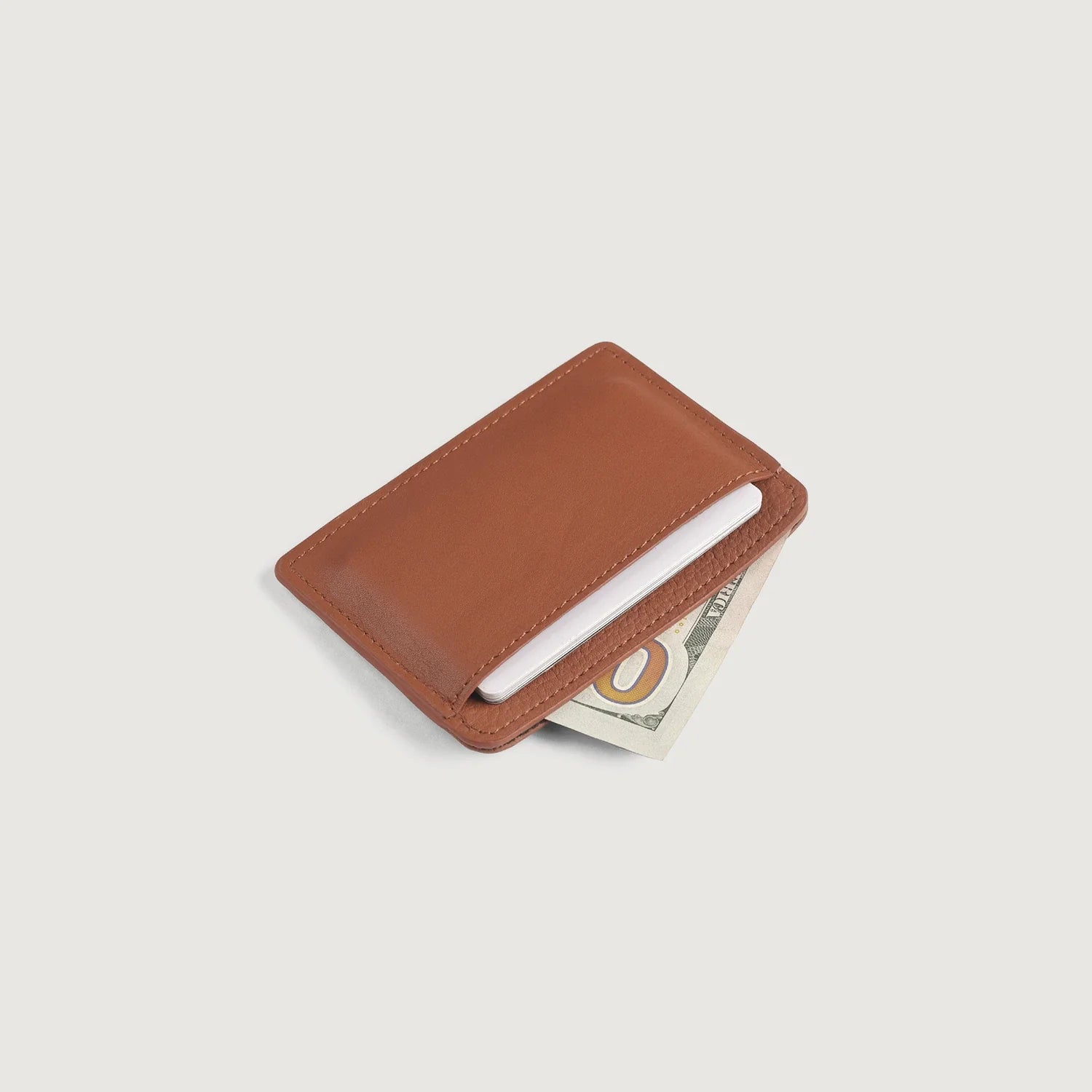 Karl Brown Leather Card Holder