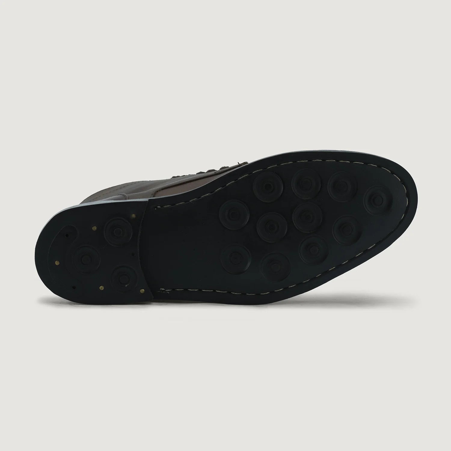 Knight Derby Hybrid Brown Leather Boots - StudGuard