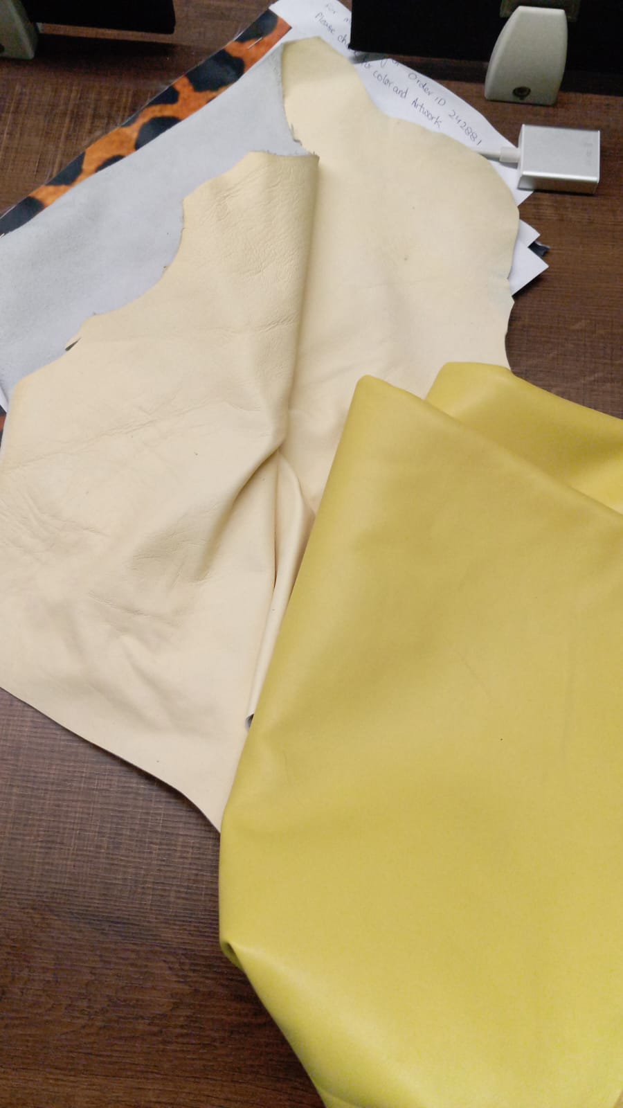 Custom Ross Feldsher Leather Swatch x 2