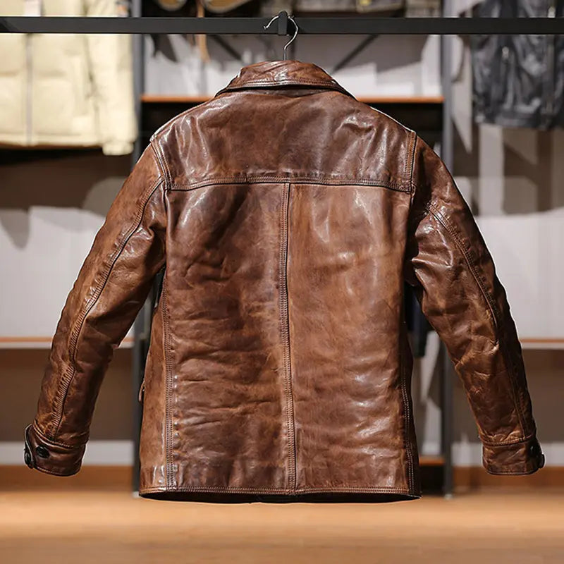 Urban Rebel Brown Leather Jacket