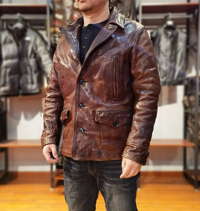Urban Rebel Brown Leather Jacket