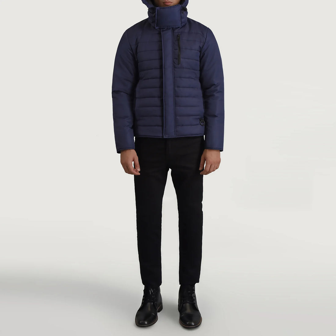 Malcolm Blue Hooded Puffer Jacket