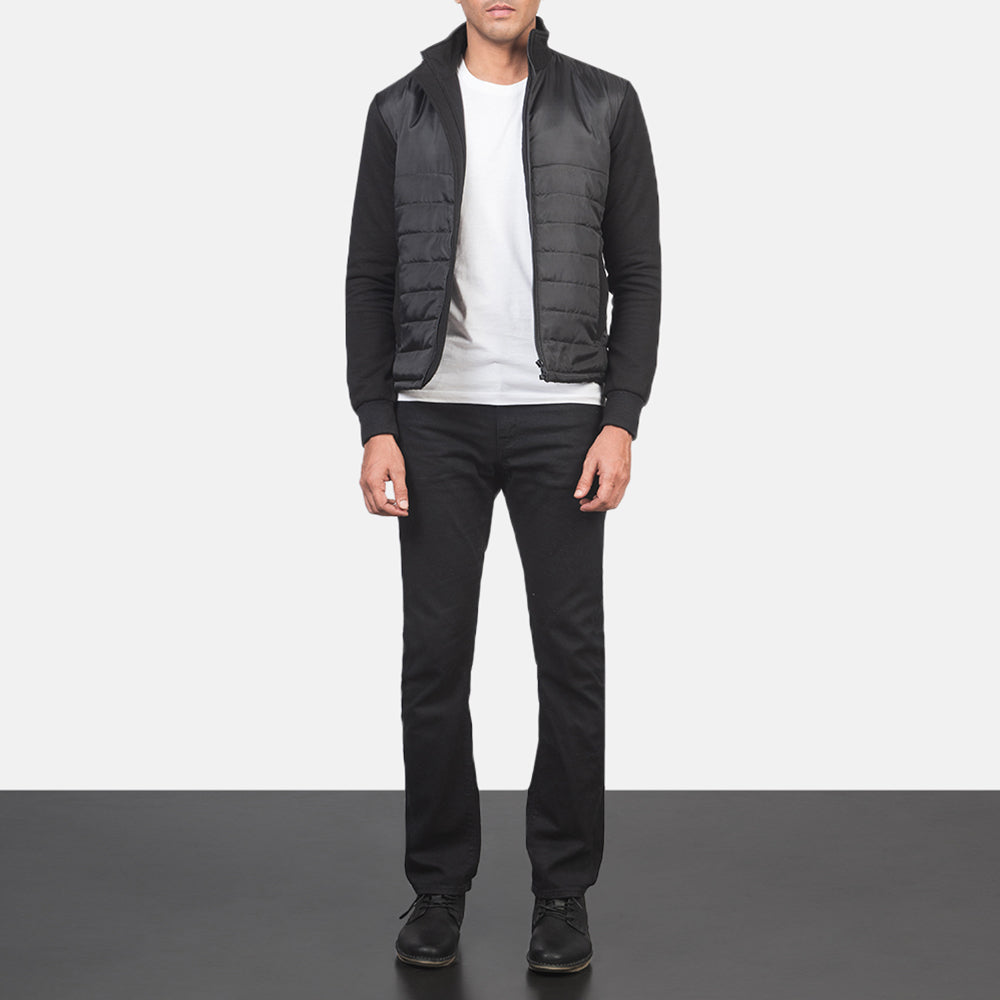 Nashville Quilted Black Windbreaker Jacket