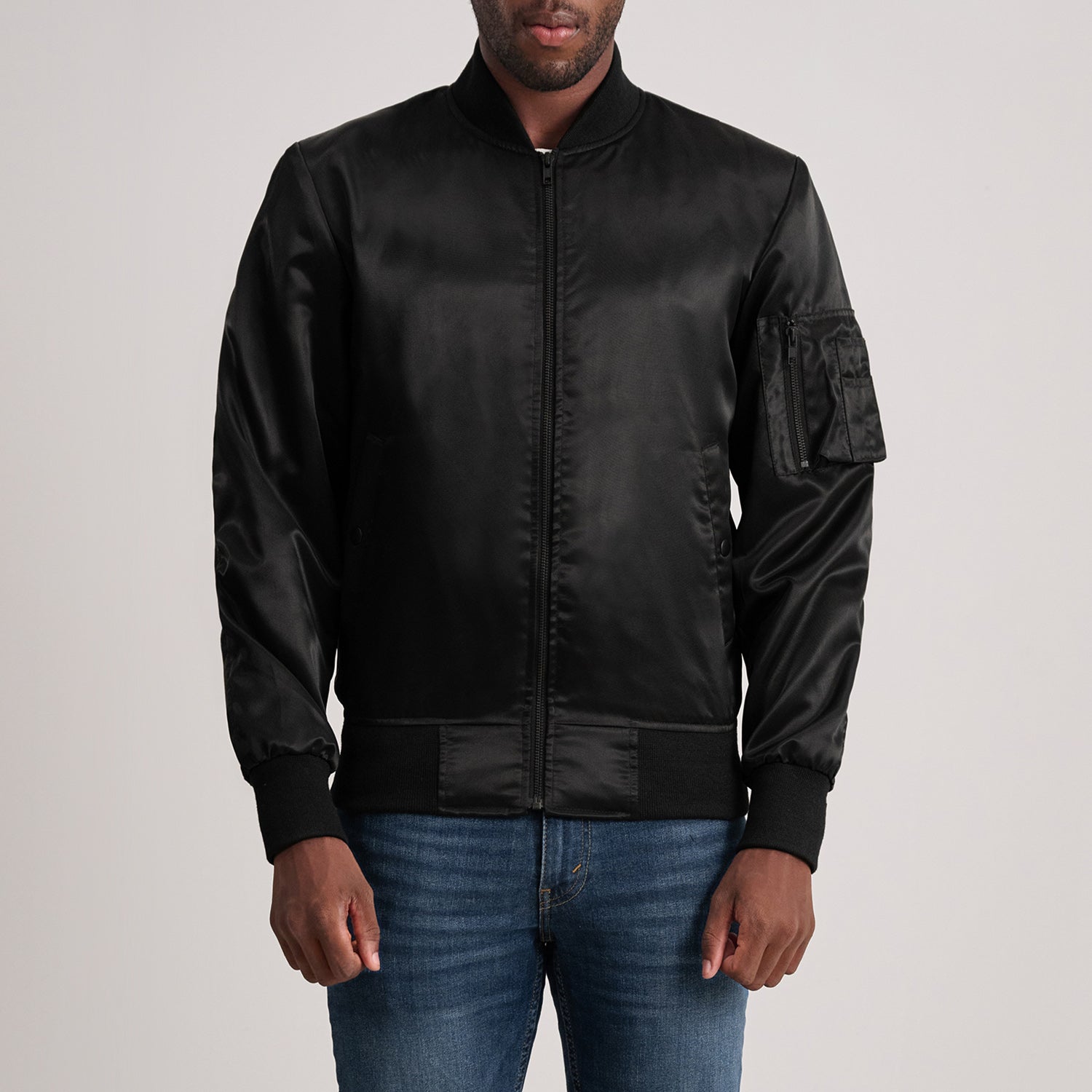 Quinton MA-1 Black Bomber Jacket