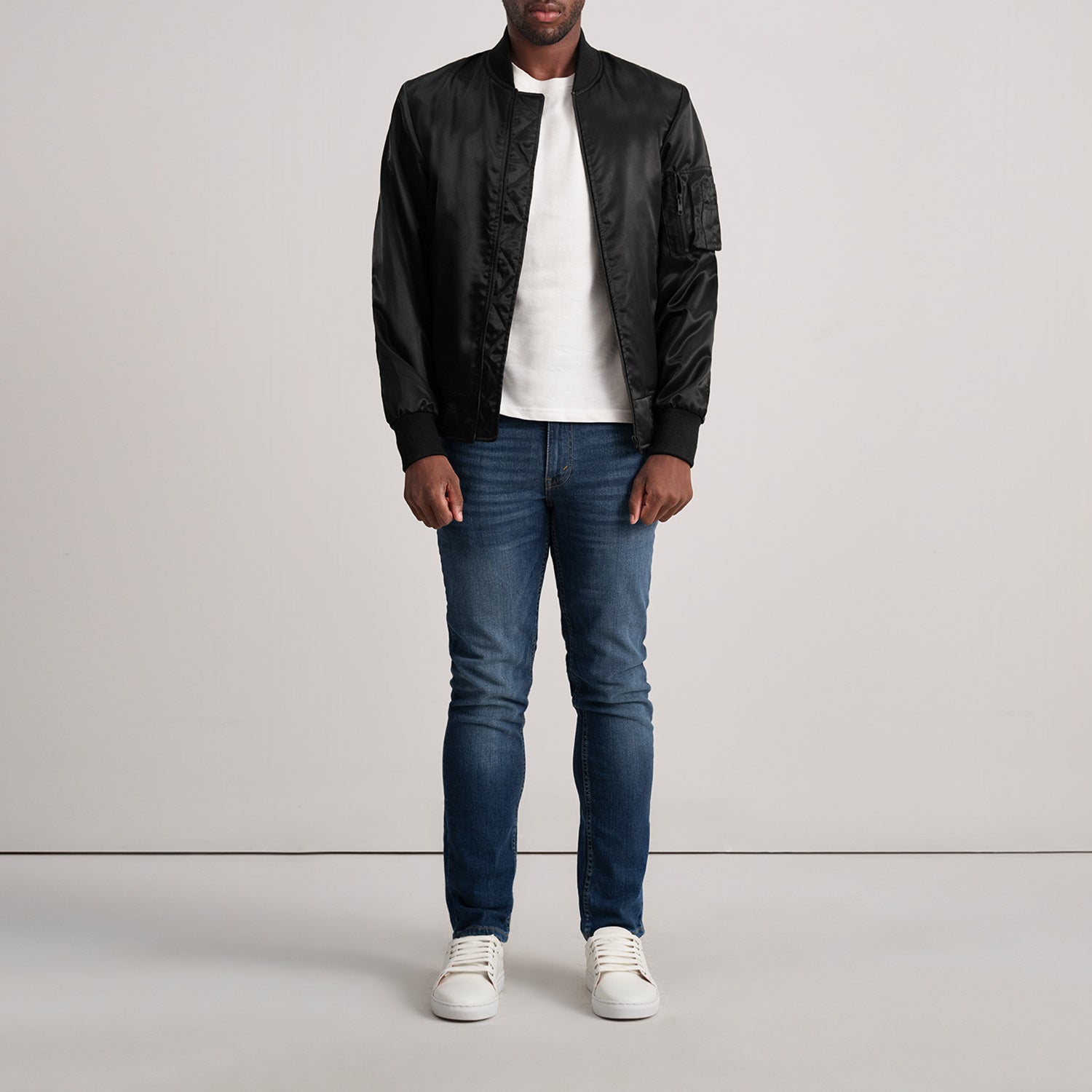 Quinton MA-1 Black Bomber Jacket