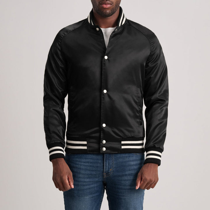 Xander Black Varsity Jacket