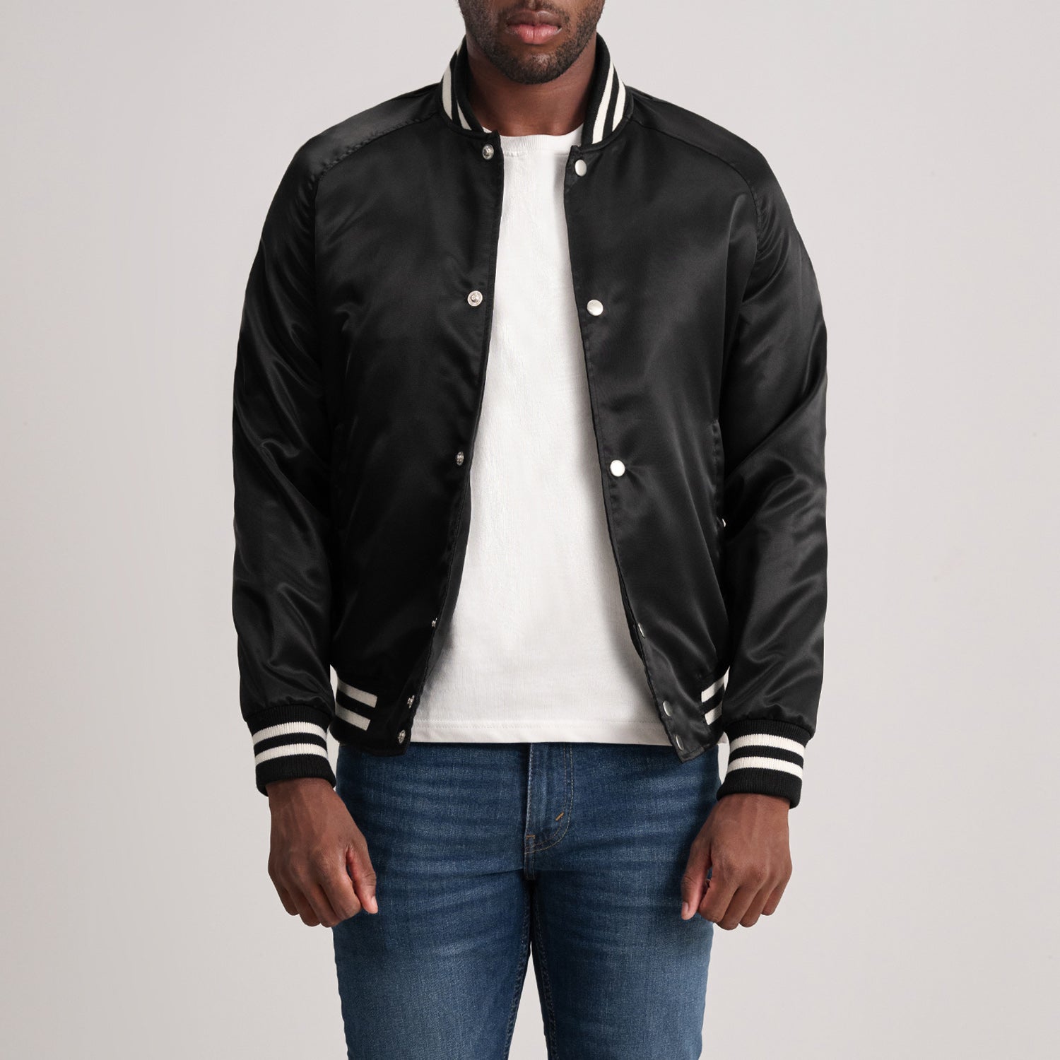 Xander Black Varsity Jacket