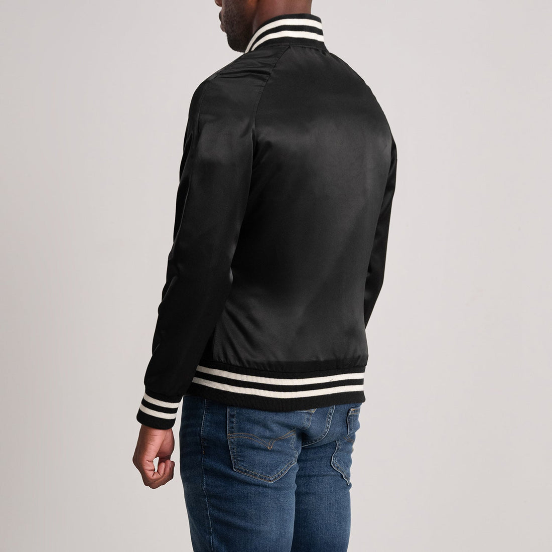 Xander Black Varsity Jacket
