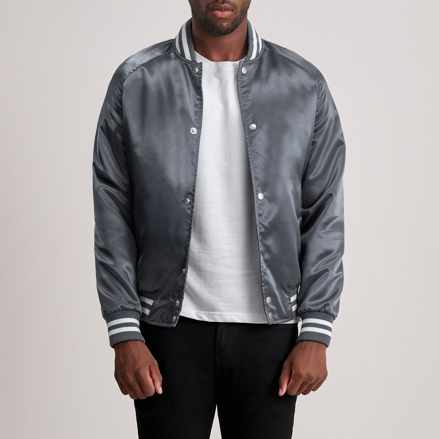 Xander Grey Varsity Jacket