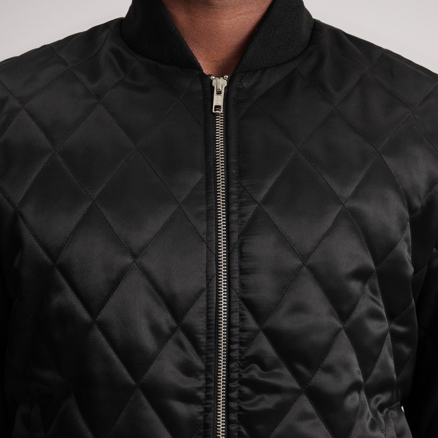 Danson Quilted Black Varsity Jacket