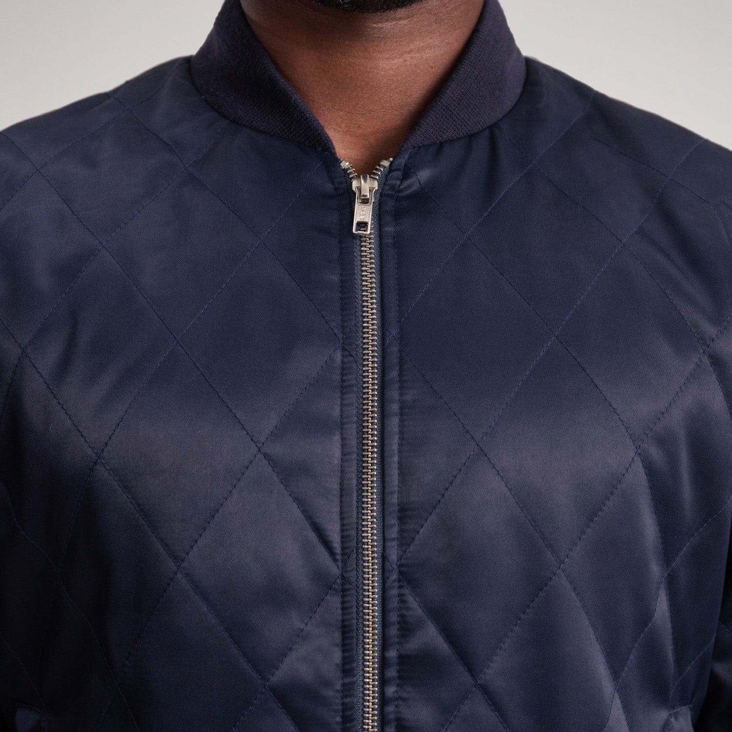 Danson Quilted Blue Varsity Jacket