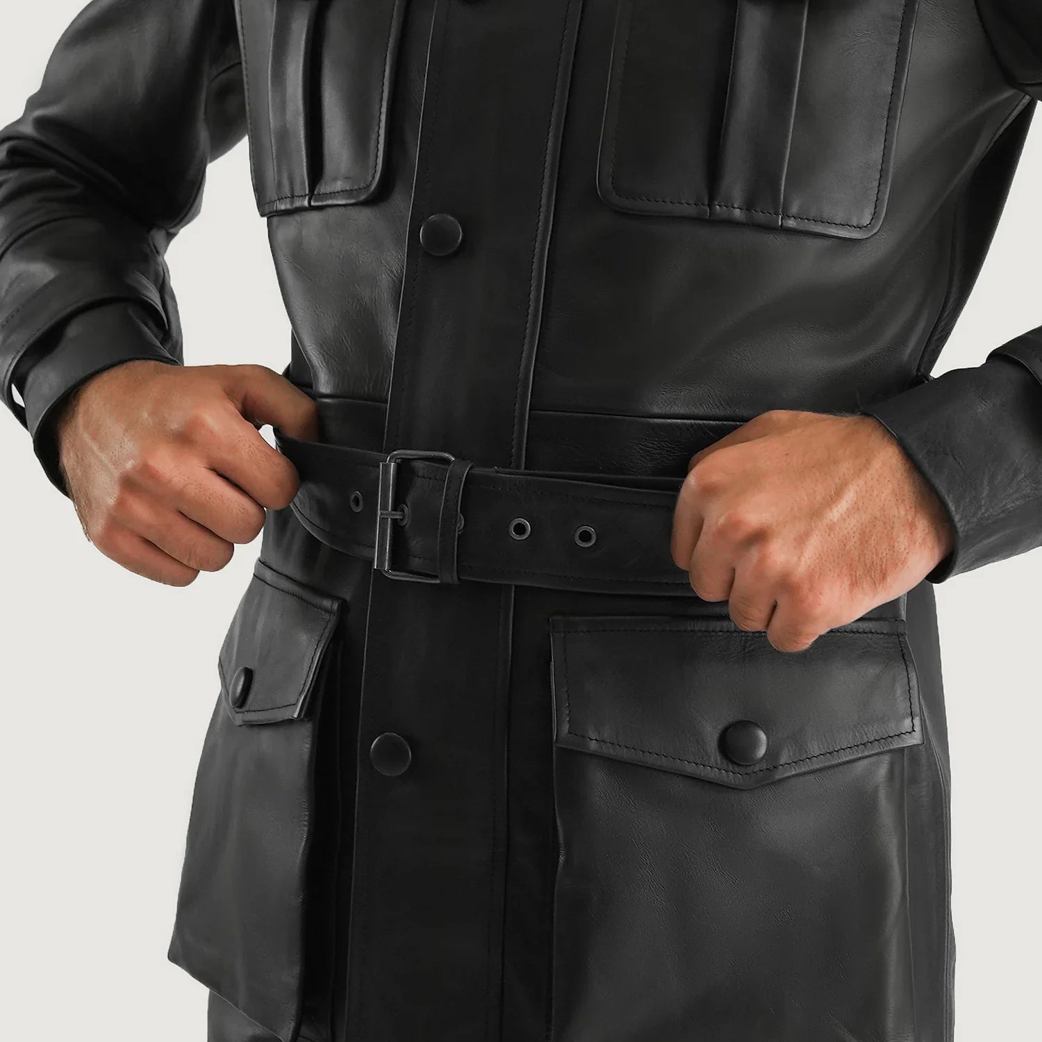 Dolf Black Leather Jacket