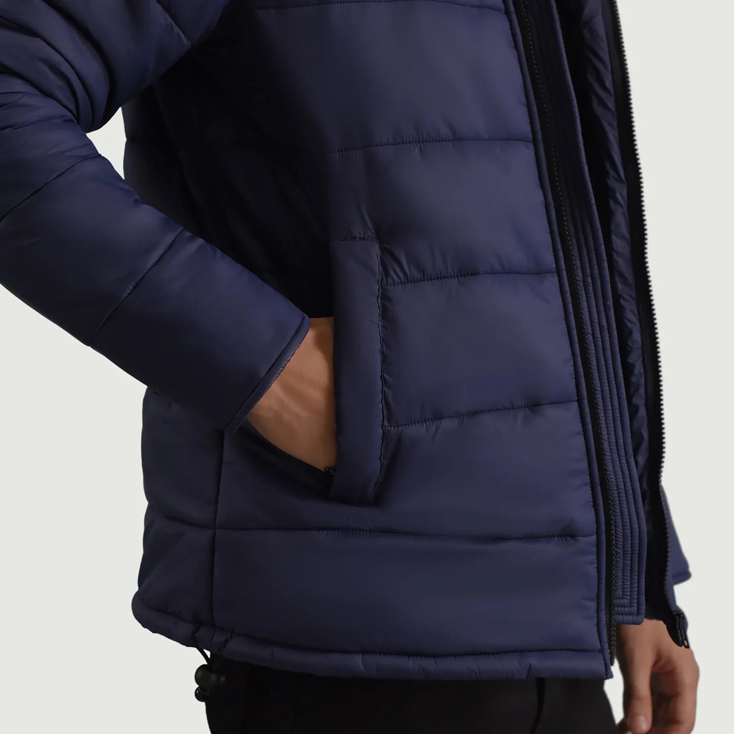 Erico Blue Hooded Puffer Jacket