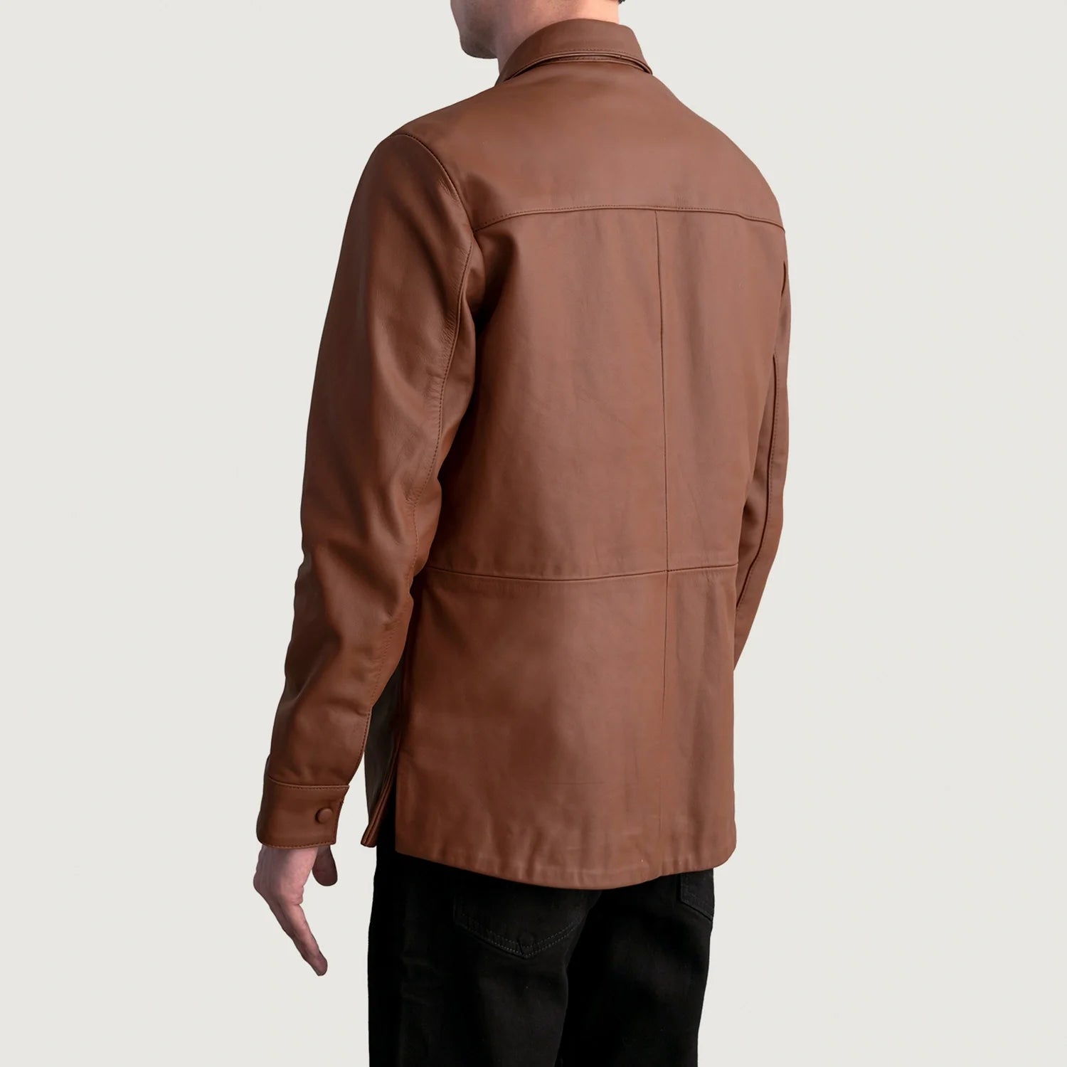Haven Matte Brown Leather Shirt