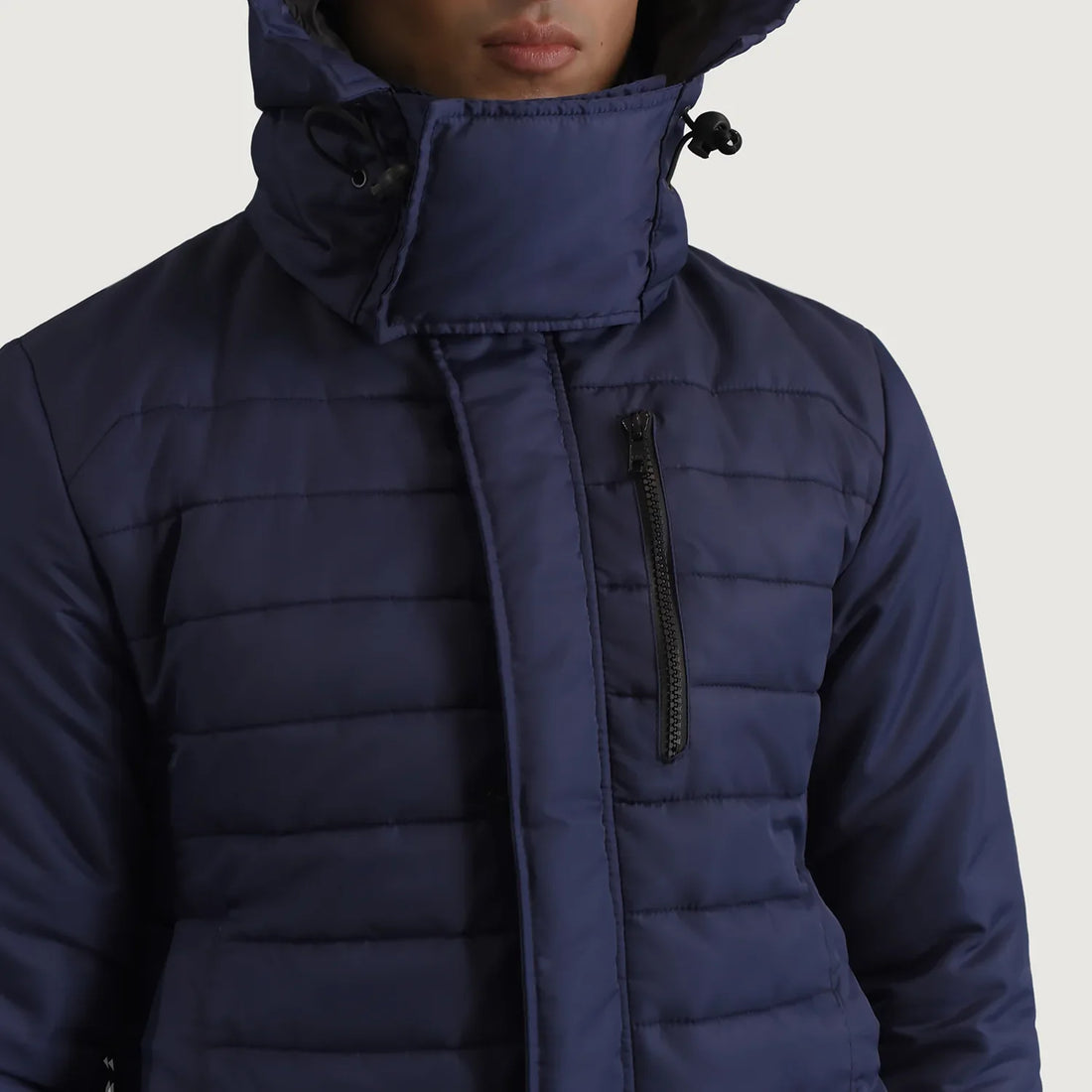 Malcolm Blue Hooded Puffer Jacket