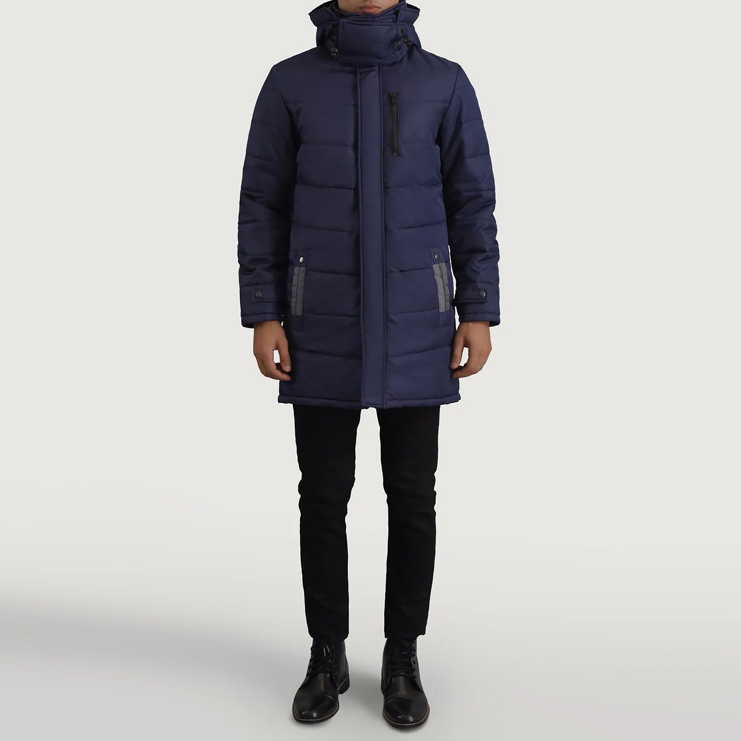 Moore Blue Hooded Parka