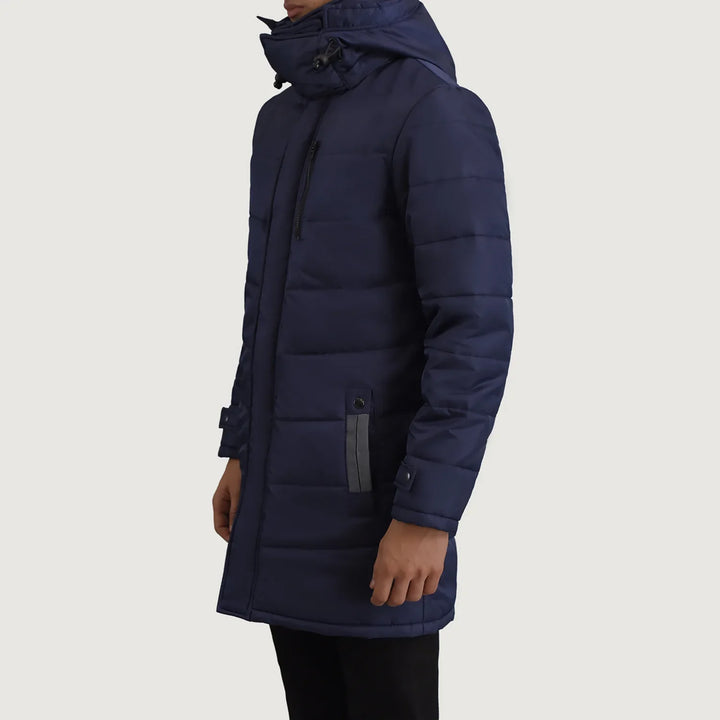 Moore Blue Hooded Parka