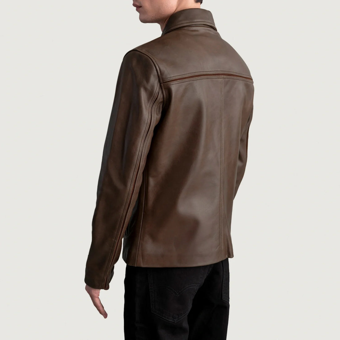 Mystical Pullup Brown Leather Jacket