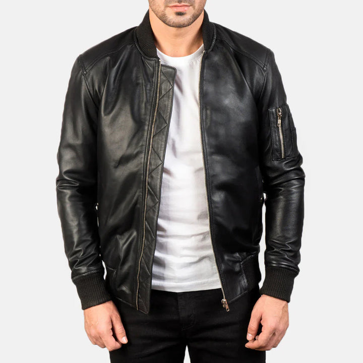 Custom Jordan Cashmore Leather Jacket