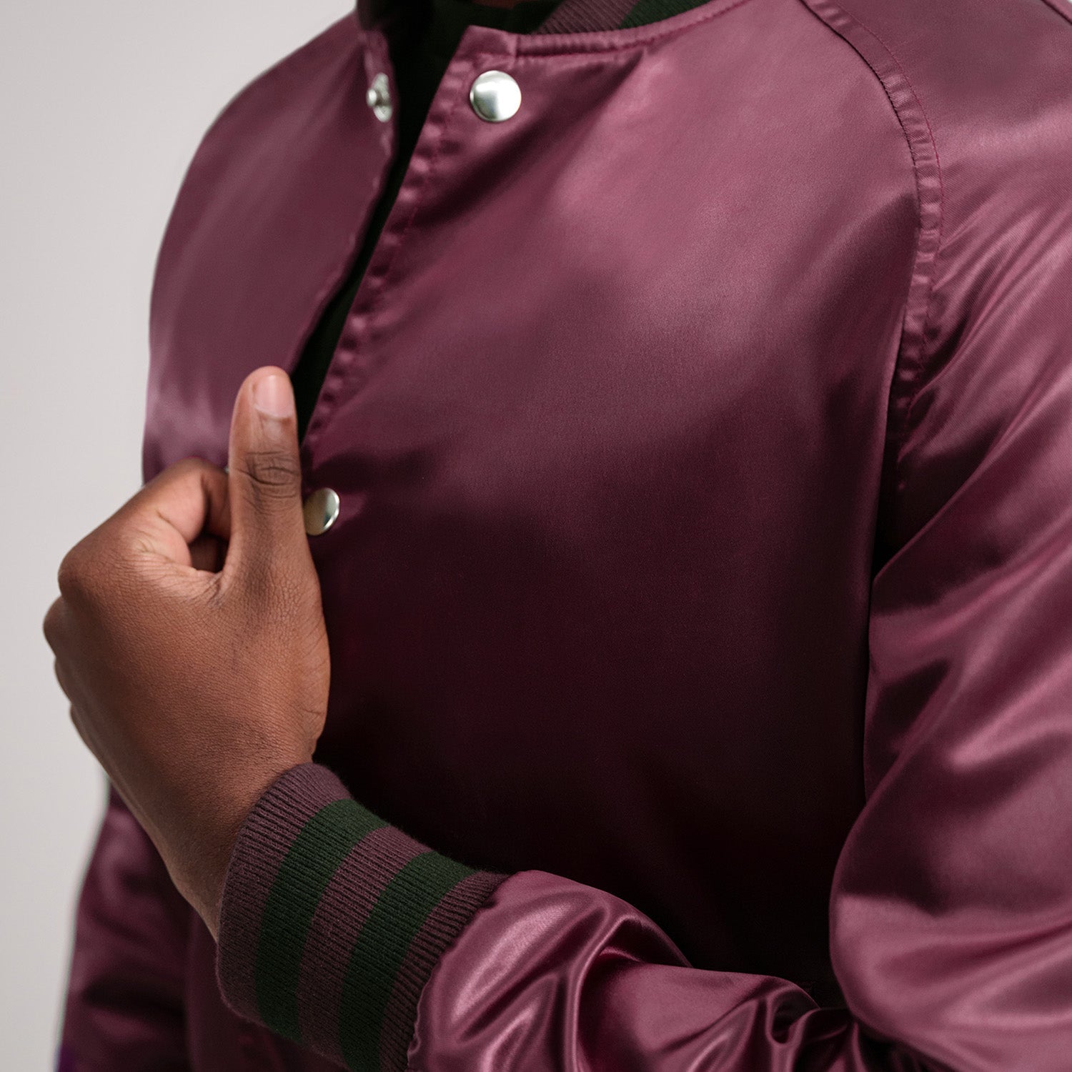 Xander Maroon Varsity Jacket