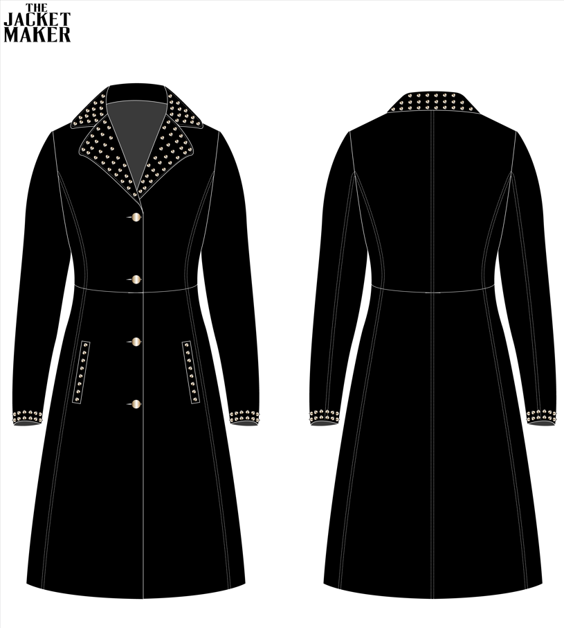 Custom Sherricka L Davis Leather Coat