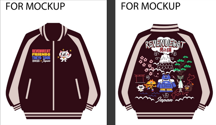 Custom Revenuecat Satin Jackets x 50