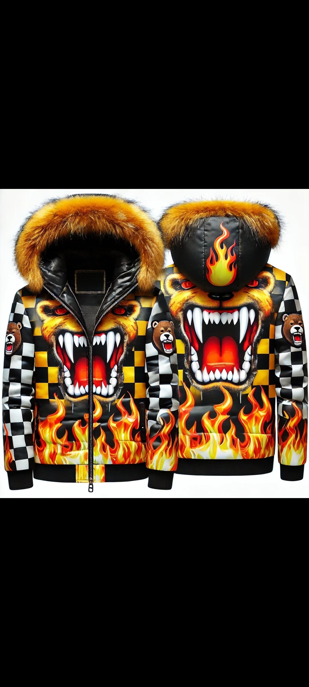 Custom Fire Future Leather Jacket 1/4 Installment