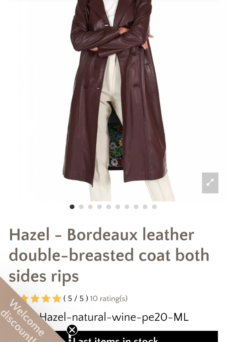 Custom Candace Harvey Leather Coat