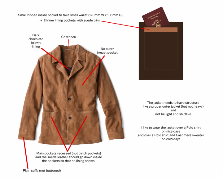 Custom Declan Hogan Suede Coat