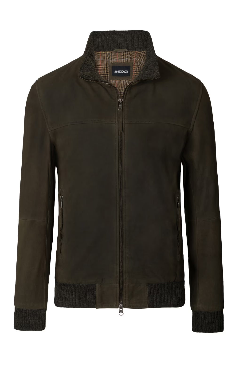 Men's Nubuck Blouson Jacket - Brown