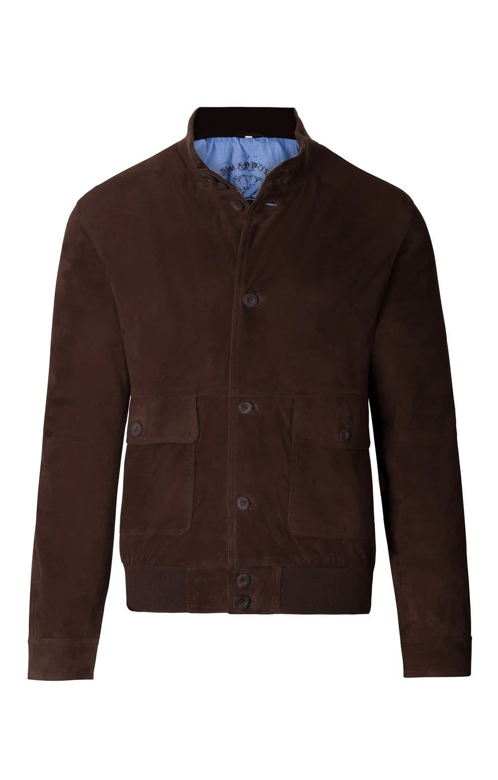 Men's Suede Button Blouson Jacket