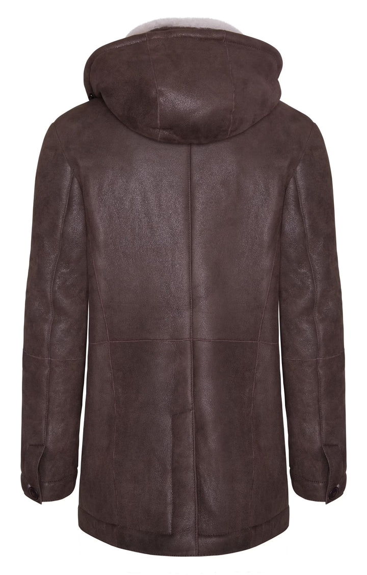 Men's Long Leather Jacket