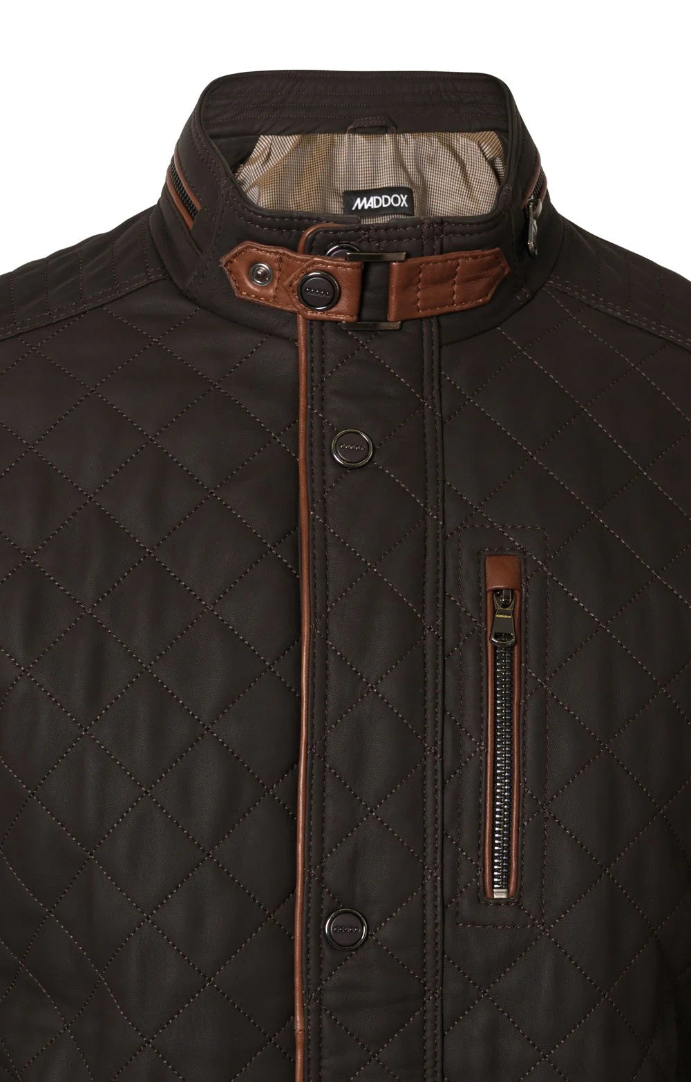 Men's Quilted Leather Jacket