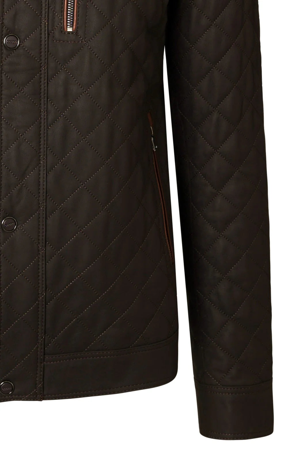 Men's Quilted Leather Jacket