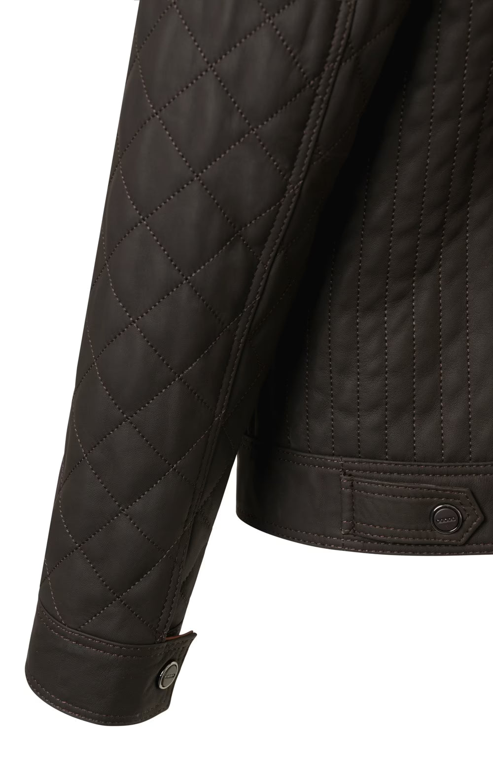 Men's Quilted Leather Jacket