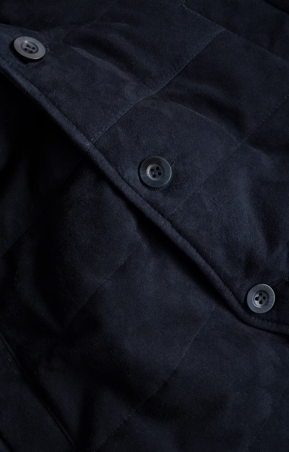 Men's Suede Quilt Waistcoat - Navy