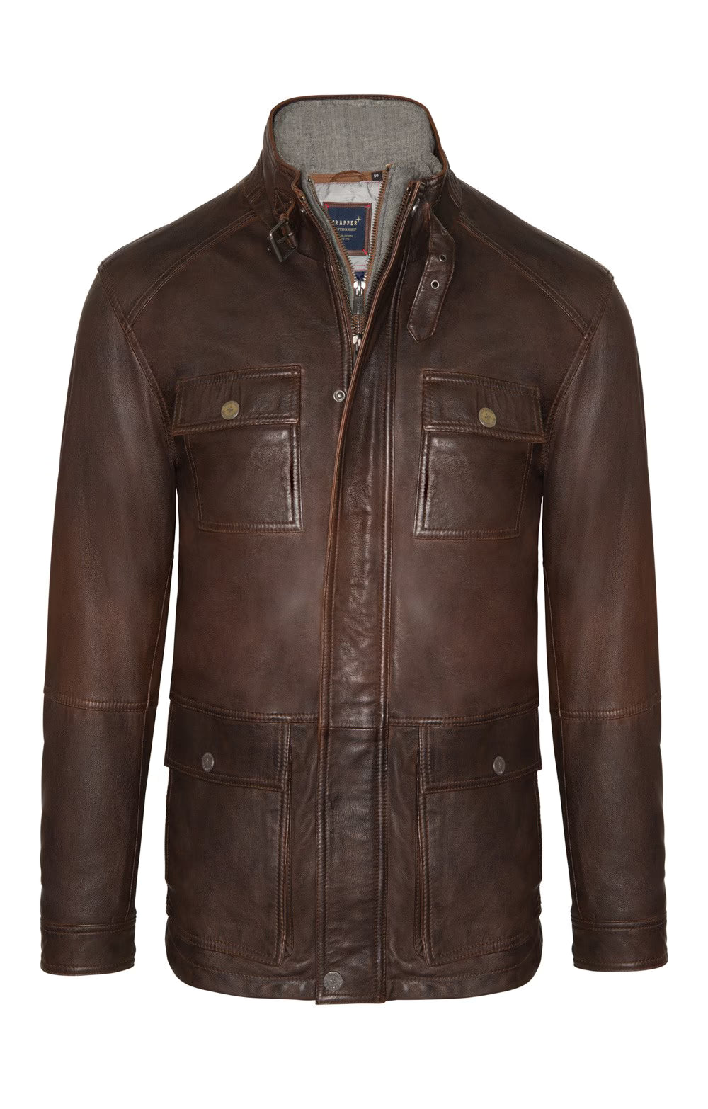 Men's Ryan Leather Jacket - Brown