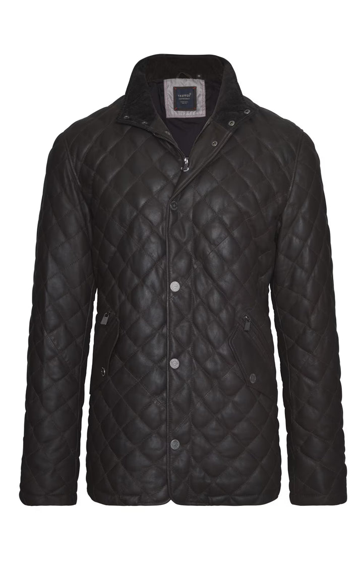 Men's Quilted Leather Jacket