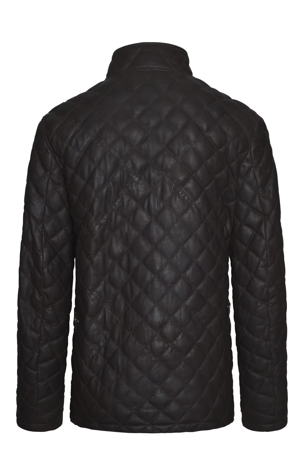 Men's Quilted Leather Jacket