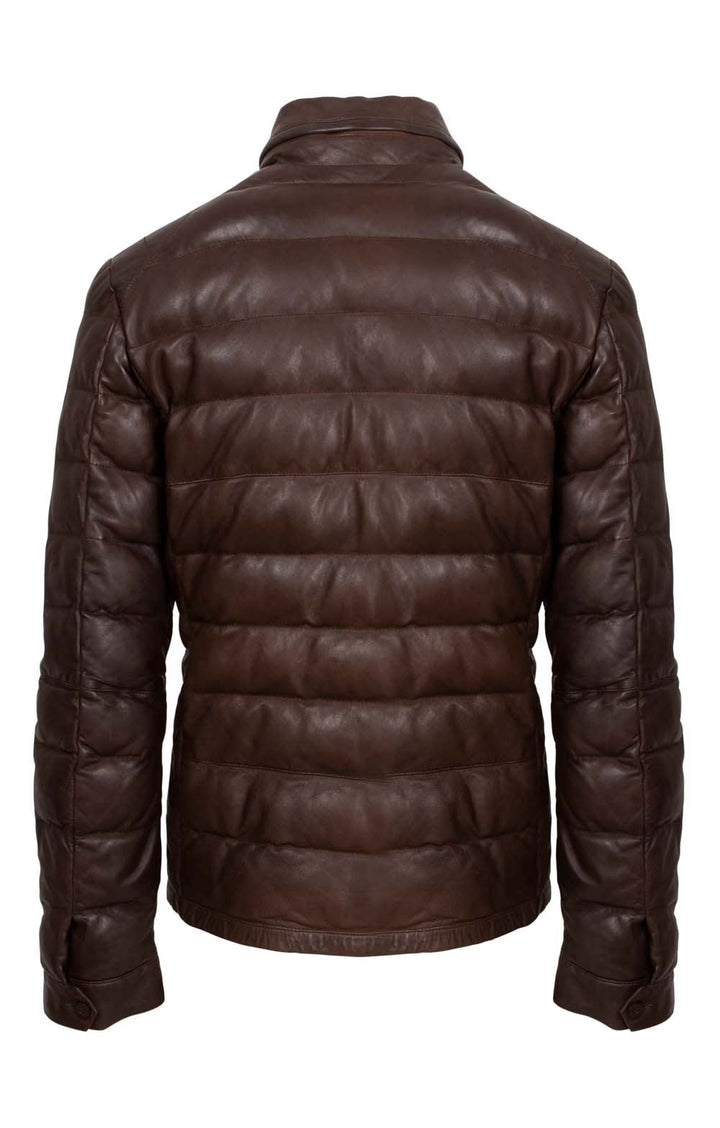 Men's Padded Nappa Leather Jacket