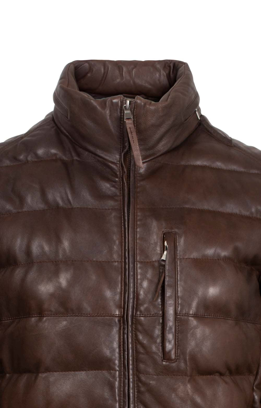 Men's Padded Nappa Leather Jacket
