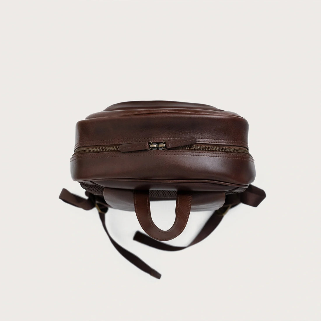The Philos Vintage Brown Leather Backpack