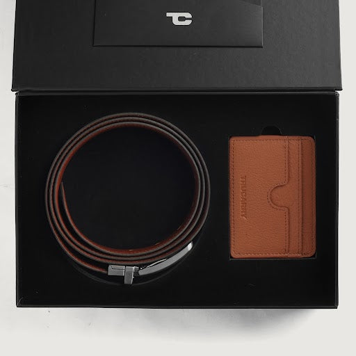 Voltor Brown Leather Gift Set