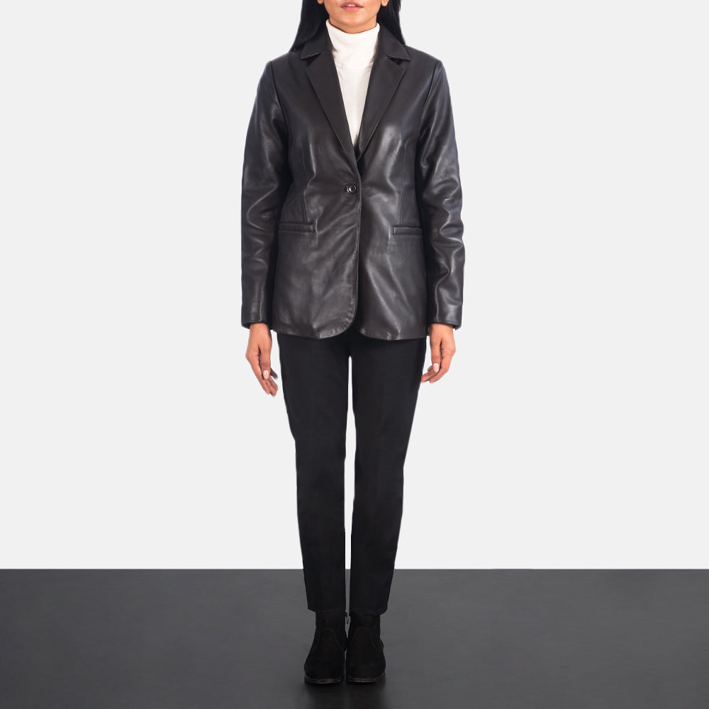 Orderly Classic Leather Blazer