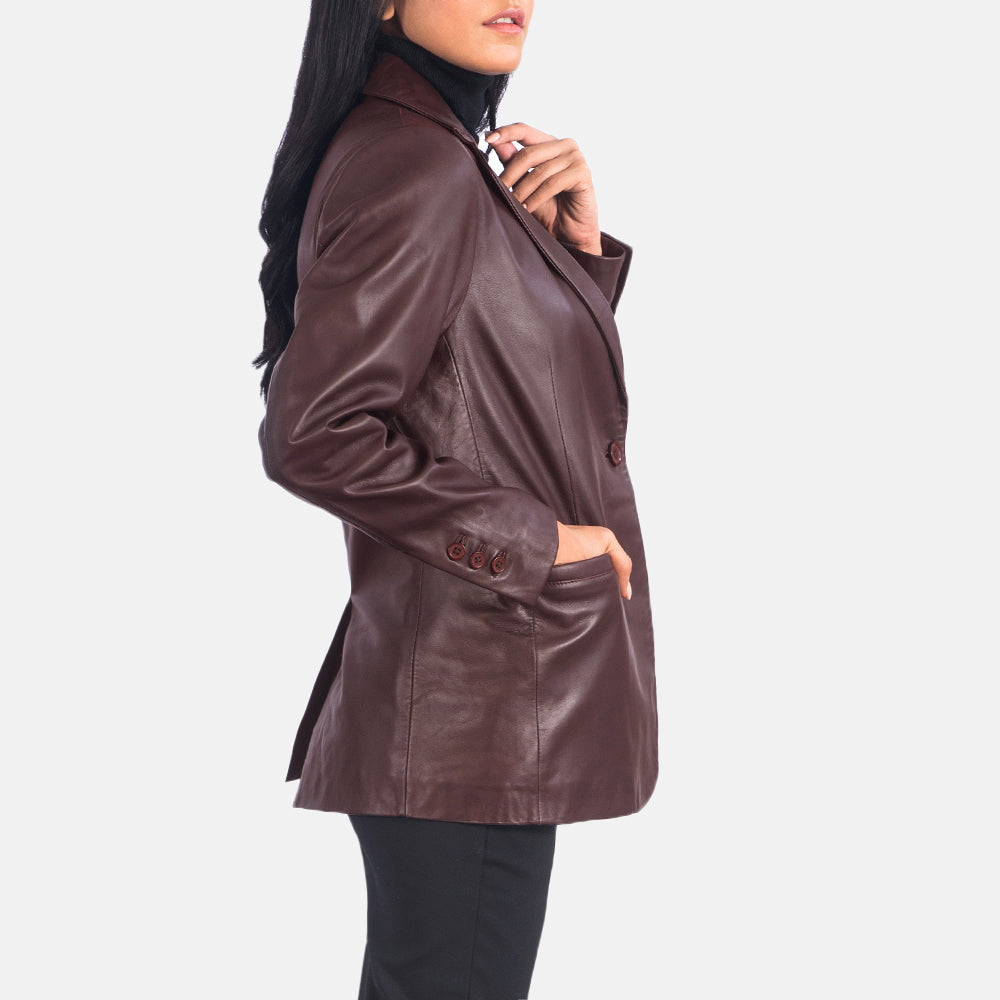 Orderly Classic Leather Blazer