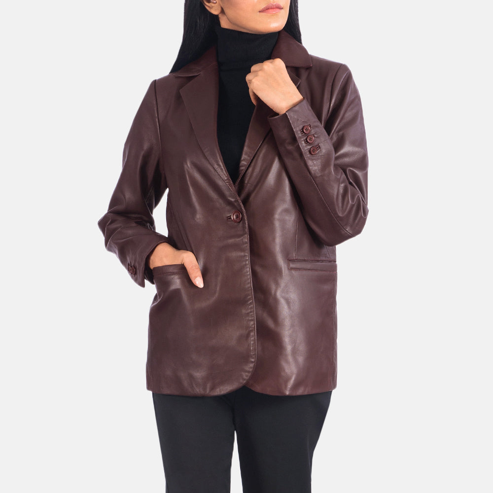Orderly Classic Leather Blazer