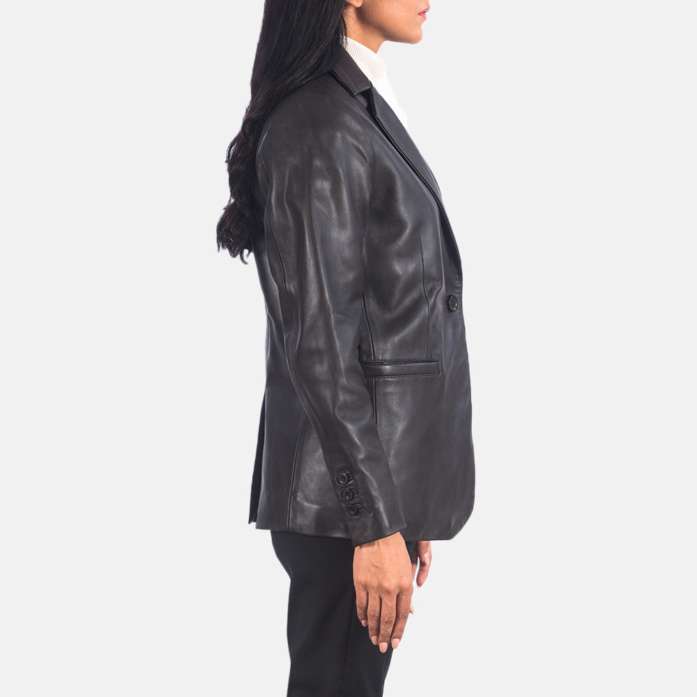 Orderly Classic Leather Blazer
