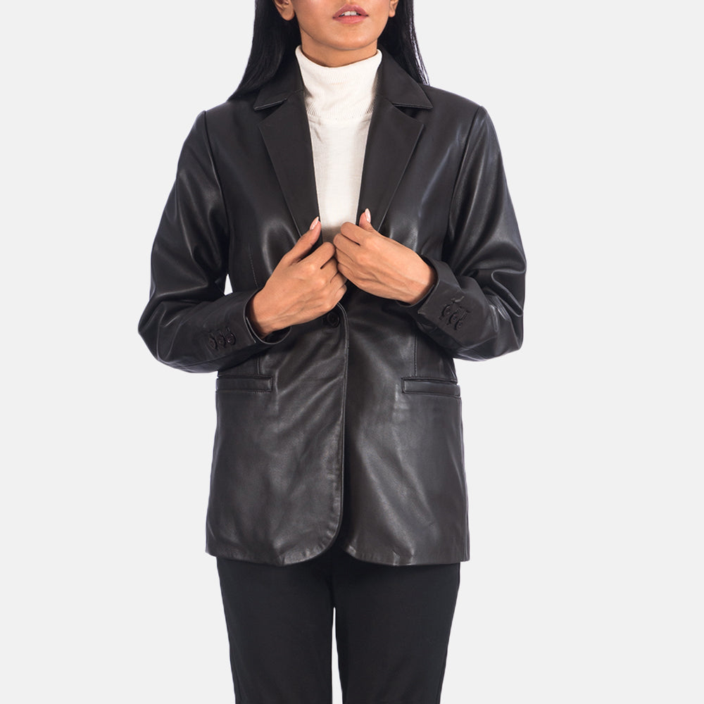 Orderly Classic Leather Blazer